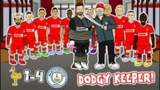 😂DODGY KEEPER😂 Alisson vs Man City the Disasterclass 442oons Parody [upl. by Neelloj]