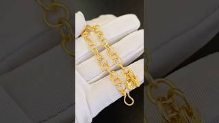 Create a delicate circular link bracelet goldaccessories goldbraclets jewelry [upl. by Annamarie417]