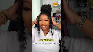 Lazy Girl Approved 3 Steps to a Perfect 360 Lace Glueless Wig Look 💁‍♀️✨360lacewig ponytail [upl. by Anileh]