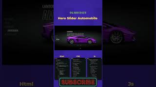 Hero slider css  css tips and trick  css slider  css tutorial  slideshow csstutorial project [upl. by Duer]