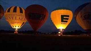 Ballonglühen beim Stadtfest Wesel [upl. by Ahsiuqram]