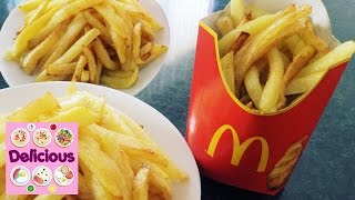 Homemade French Fries McDonalds Recipe  How to make mcdonalds french fries  Delicious [upl. by Jannel844]