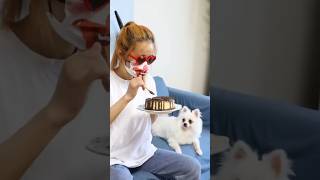 Aar kokhono cake khabena 😂  funny dog [upl. by Ecirb]