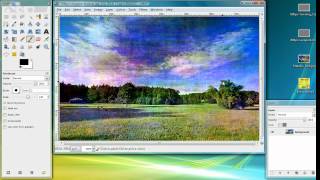 GIMP  How to create an Old Photo Effect in seconds Hue and Scratchy [upl. by Ogata]