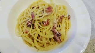 SPAGHETTI ALLA CARBONARA  RICETTA ORIGINALE ROMANA [upl. by Lenra441]