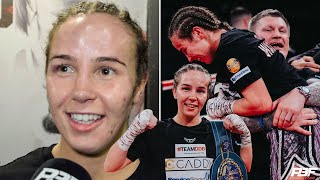 CHLOE WATSON IMMEDIATE REACTION TO WINNING EUROPEAN TITLE REVEALS WHAT RICKY HATTON TOLD HER [upl. by Evangelina256]