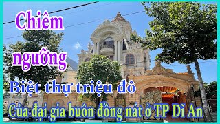 Chiêm ngưỡng biệt phủ triệu đô của đại gia TP Dĩ An  Nhà đất tuấn tú 64 [upl. by Thorstein463]