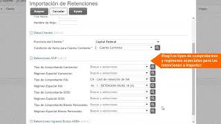 ONVIO  Importación de Retenciones [upl. by Hyman]
