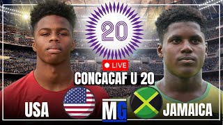 USA VS JAMAICA  CONCACAF U20 Championship Live Stream Watch Along  Reggae Boyz [upl. by Elvira]