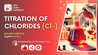 Silver Nitrate Titration  Estimation of Chloride  K2CrO4  AgNO3  Argentometry  KCl  ZCC [upl. by Goto]