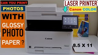 Can You Print Photos On Glossy Paper With Canon Colour Laser Printer [upl. by Horan733]