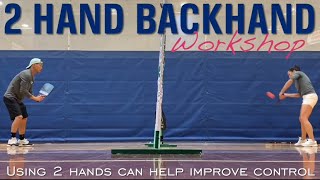 Learning the 2 Handed Backhand for Pickleball [upl. by Ysnat598]