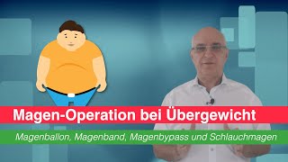 MagenOperationen bei Übergewicht  Magenband Schlauchmagen und Magenbypass und Magenballon [upl. by Alaham]