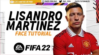 LISANDRO MARTINEZ FACE FIFA 22 PRO CLUBS LOOK ALIKE  TUTORIAL  CAREER MODE  MANCHESTER UNITED [upl. by Ahseinod]