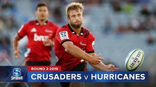 Crusaders v Hurricanes  Super Rugby 2019 Rd 2 Highlights [upl. by Aiyot]