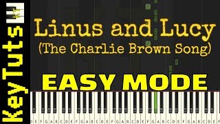 Learn to Play Linus and Lucy The Charlie Brown Song  Easy Mode [upl. by Eon728]