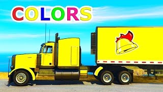 Couleurs Camions Pour Enfants  Apprendre Les Couleurs Avec Le Super Héros En Vidéo Pour [upl. by Ahsirahc785]