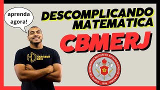 MATEMÁTICA DESCOMPLICADA CBMERJ 2024  PROF HARISSON DAVI [upl. by Leakim]