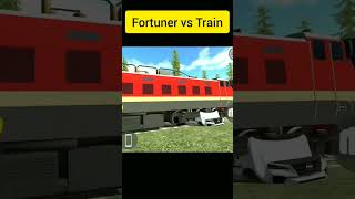 Fortuner vs Train Indian bike 3d driving [upl. by Ana265]