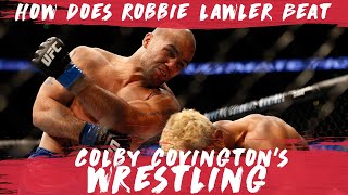 How does Robbie Lawler beat Colby Covington  UFC Newark [upl. by Anaicilef]