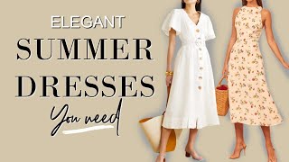 Elegant SUMMER Dresses that take you from day to night fashion Over 40 [upl. by Magas]