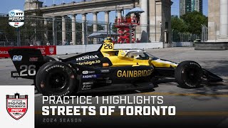 Practice 1 Highlights  2024 Ontario Honda Dealers Indy Toronto  INDYCAR [upl. by Eeneg]