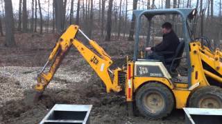 Jcb 208s backhoe 1cx skid steer backhoe mini master [upl. by Airemahs]