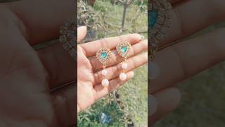 DIY Korean Style Earrings creative youtubeshorts diyearrings shorts jewellery diycrafts [upl. by Esital688]