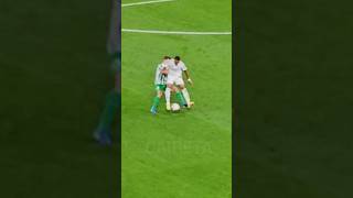 KYLIAN MBAPPE INCREDIBLE DRIBBLE AT THE BERNABEU STADIUM REAL MADRID VINICIUS JR football shorts [upl. by Beitch]