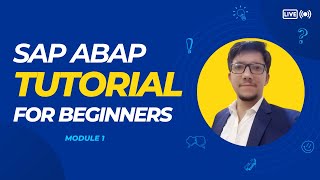 SAP ABAP Tutorial for Beginners  SAP ABAP Full Course  Part 1 [upl. by Amlus]