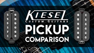 Kiesel Guitars 6 String Humbucker Pickup Comparison 2019 [upl. by Roon940]