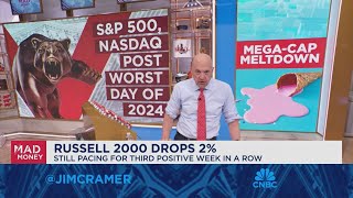 Jim Cramer talks todays megacap meltdown [upl. by Ile849]