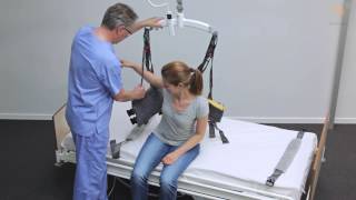 Guldmann Sling Instruction Active Trainer Sling onoff  balance and gait training [upl. by Inoj]