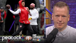 Justin Tucker poked the bear in Patrick Mahomes during pregame  Pro Football Talk  NFL on NBC [upl. by Hgieleak]