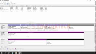 How to Create Spanned Volume Windows Server 2016 in HINDI [upl. by Enaed]