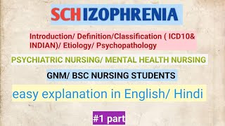 Schizophrenia introduction definition classification etiology psychopathologypsychiatry [upl. by Barayon348]