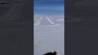 Icelandair 767 Landing on Ice Runway in Antarctica  Cockpit View aviation landing ice 767 [upl. by Emie]