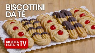 BISCOTTINI DA TÈ di Benedetta Rossi  Ricetta TV Fatto in Casa per Voi [upl. by Eta616]