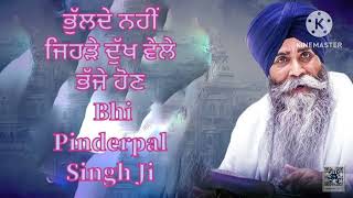 ਭੁੱਲਦੇ ਨਹੀਂ ਜਿਹੜੇ ਦੁੱਖ ਵੇਲੇ ਭੱਜੇ ਹੋਣ  Giani Pinderpal Singh Ji [upl. by Rats485]