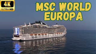 【4K】MSC World Europa Complete Ship Tour  60 fps Full Version [upl. by Carney300]