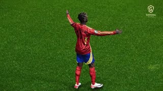 Gol de Nico Williams contra Inglaterra  Eurocopa 2024 Final  eFootball PES 2021 [upl. by Kanter207]