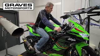 Graves Motorsports Kawasaki ZX4RR Top Speed Dyno Run [upl. by Ardnu]