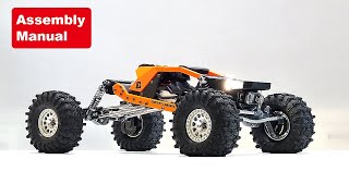 3D Printed DIY LCG RC CARERR MK1 330 DE quotRock Rider 330quot Assembly manual movie [upl. by Bomke]