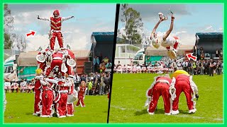 Danzas del Perú Show Acrobatico de los Abuelitos en Pichos 🤶 [upl. by Trinia]