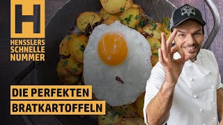 Schnelles Die perfekten Bratkartoffeln Rezept von Steffen Henssler [upl. by Heathcote]