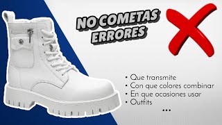 Distintas BOTAS BLANCAS ▷ Como combinar y usarlas  algunos OUTFITS para hombre [upl. by Airyk143]