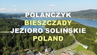 Polańczyk i Jezioro Solińskie 4K z lotu ptaka Bieszczady 2022 [upl. by Arima429]