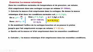 Exercice 3 Quelques propriétés de lair 2APIC [upl. by Lovel]