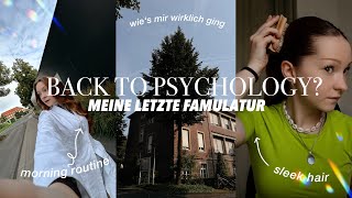 mein LETZTER famulatur vlog 1 Woche Psychosomatik  amp wie es mir wirklich im Freisemester ging [upl. by Mace]