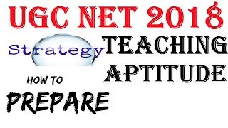 UGC NET  HOW TO PREPARE TEACHING APTITUDE [upl. by Ybeloc]